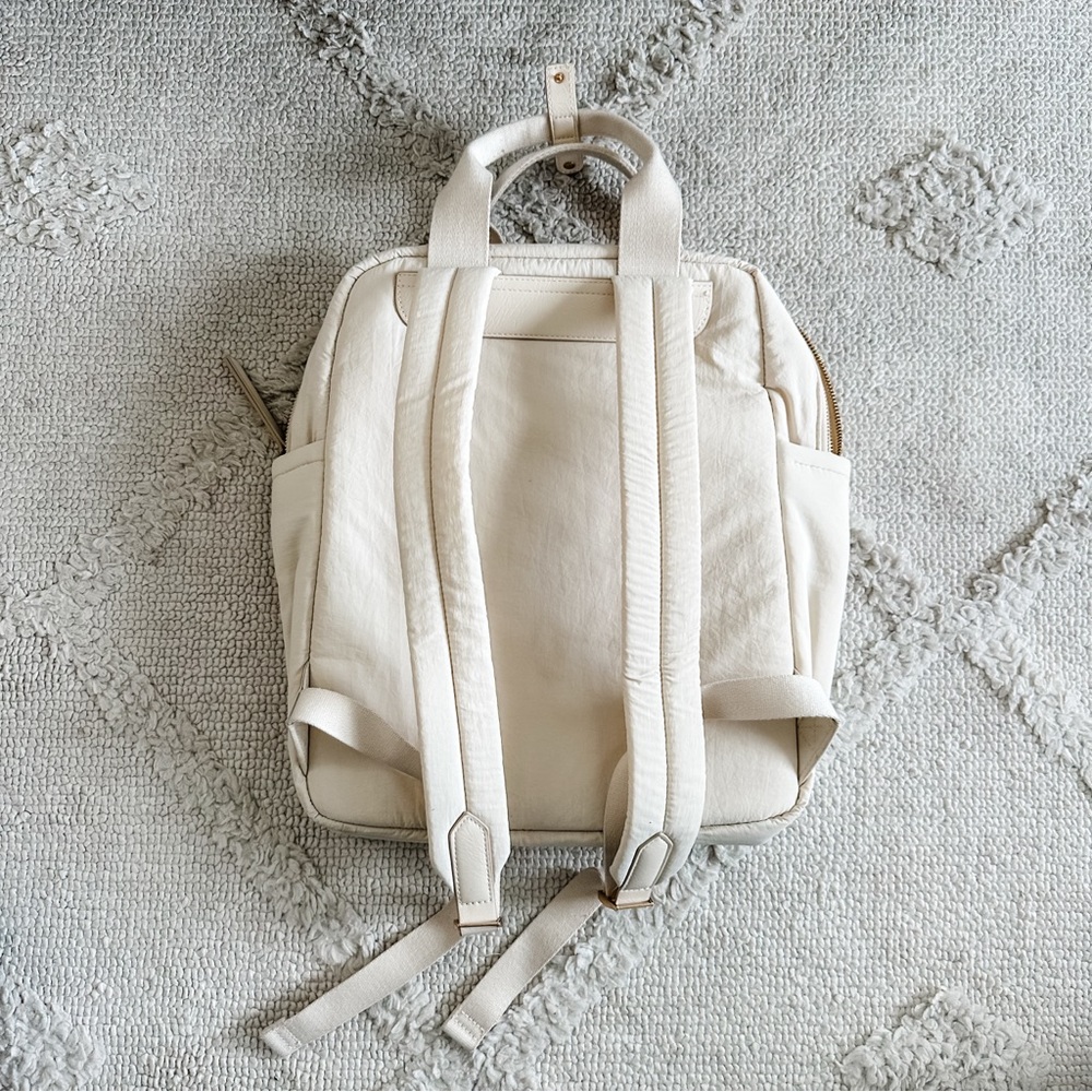 Universal Thread Cream Quilted Square Backpack - image 2